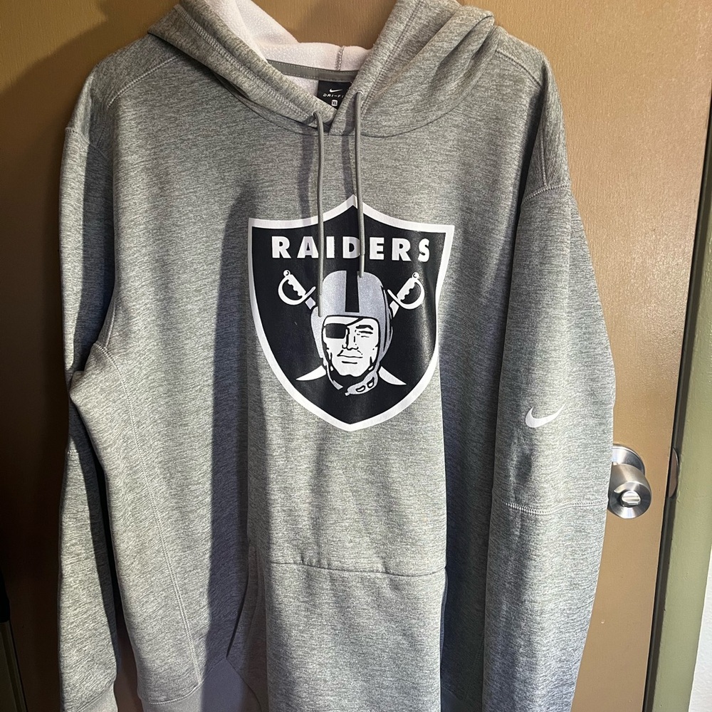 Oakland RAIDERS Nike Men's Gray Hoodie